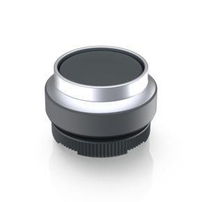 RAFI 1302704210100 | RAFIX 22 FS + , Drucktaster, Frontring vorstehend, Bund rund, tastend, Frontring silbermetallic, Blende schwarz