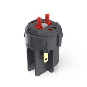 RAFI 1201265019000 | RAFIX FS Schaltelement Not-Halt QC, Gold, Lichtleiter, für LED Clip, 1 Ö