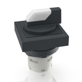 RAFI 1300736400200 | RAFIX 16, Leuchtwahlschalter, Bund quadratisch anreihbar, 1 x 90°, Form V, rastend, beleuchtbar