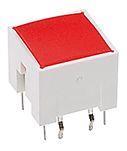 RAFI 1140015510000 | RACON 12 i, THT, 3,3 ± 0,6 N, Leuchtmittel rot, Blende rot, 1 S