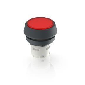 RAFI 1651243211306 | RAFIX 16, Leuchtvorsatz, Bund rund, flache Blende, Blende rot
