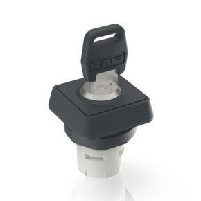 RAFI 1300763010000 | RAFIX 16, Schlüsselschalter, Bund quadratisch, 2 x 90°, rastend, Abzugsstellung 0
