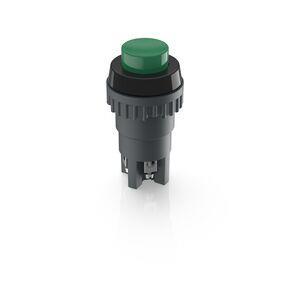 RAFI 1011020010507 | Drucktaster, 18.2 mm, Schraubanschluss, tastend, 2 S, Blende grün