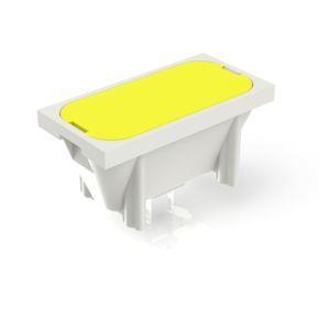 RAFI 3140020630000 | RF 19, Leuchtfeld, ½ x 1-teilig, Leuchtmittel gelb, Blende gelb