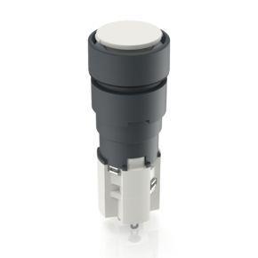RAFI 1151089760000 | LUMOTAST 75 IP65, Leuchtdrucktaster, Bund rund, Blende vorstehend, rastend, 1 Ö + 1 S