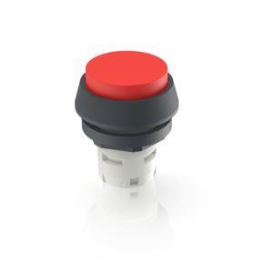 RAFI 1300703210300 | RAFIX 16, Drucktaster, vorstehende Blende, Bund rund, Blende rot