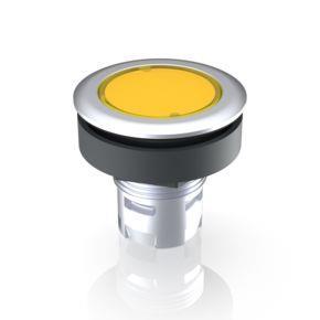 RAFI 1651260111400 | RAFIX 16 F, Leuchtvorsatz, Blende flach, Bund rund, Blende gelb