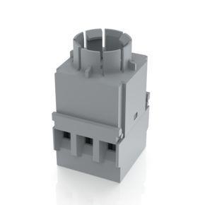 RAFI 1201231210000 | RAFIX 16, Schaltelement Universal, Silber, ohne Lampenfassung, Schraubanschluss, tastend, 1 Ö + 1 S