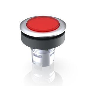 RAFI 1300900121300 | RAFIX 16 F, Leuchtdrucktaster, Blende flach, Bund rund, Blende rot