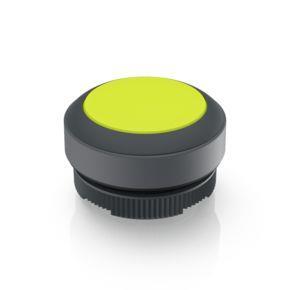 RAFI 1302700012401 | RAFIX 22 FS + , Leuchtdrucktaster, Blende flach, Bund rund, tastend, Frontring schwarz, Blende gelb