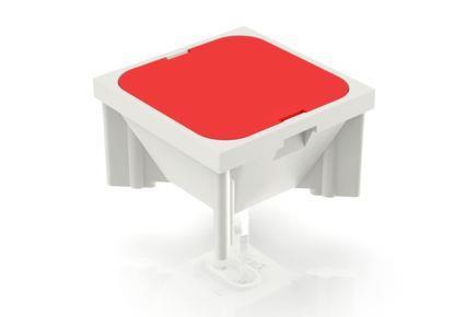 RAFI 3140020510000 | RF 19, Leuchtfeld, 1 x 1-teilig, Leuchtmittel rot, Blende rot