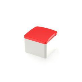 RAFI 5055120022300 | MICON 5, Stößel quadratisch 11 mm, mit mechanischem Anschlag, rot, GH 12,5 mm