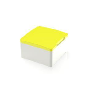 RAFI 5055120062400 | MICON 5, Stößel quadratisch 14,5 mm, mit mechanischem Anschlag, gelb, GH 12,5 mm