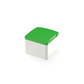 RAFI 5055120022500 | MICON 5, Stößel quadratisch 11 mm, mit mechanischem Anschlag, grün, GH 12,5 mm