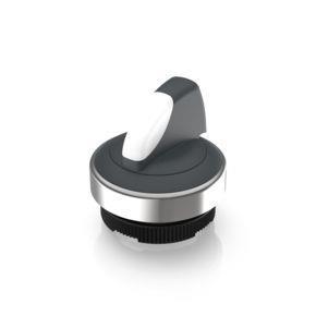 RAFI 1302823012201 | RAFIX 22 FSR, Leuchtwahlschalter, Bund rund, Frontring schwarz, 2 x 60°, rastend, beleuchtbar