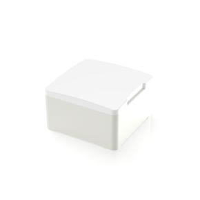 RAFI 5055120052200 | MICON 5, Stößel quadratisch 14,5 mm, mit mechanischem Anschlag, weiß, GH 9,55 mm