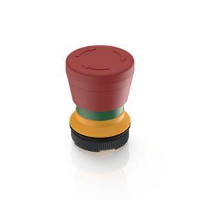 RAFI 1302735120300 | RAFIX 22 FS + , Not-Halt Plus 1, Rückstellung durch Drehen, Pilzkopf rot