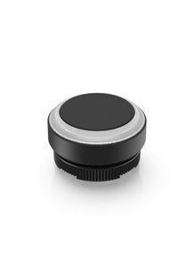 RAFI 1302701002201 | RAFIX 22 FS + , Leuchtdrucktaster Ringausleuchtung, Bund rund, tastend, Frontring weiß, Blende schwarz