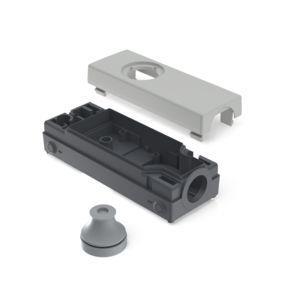 RAFI 1208103090000 | E-BOX modular, Gehäuse, 35 V, 22,3 mm, bodenseitig M20, hellgrau
