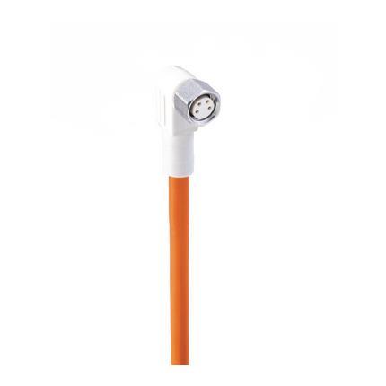 Lumberg Automation 934730008 | WRKMWV 4-521/5 M M8-Winkelkupplung 4pol. 5m Kabel