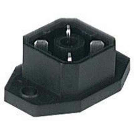 Hirschmann 932092100 | G 4 A 5 M black Aufbaustecker 4pol. schwarz