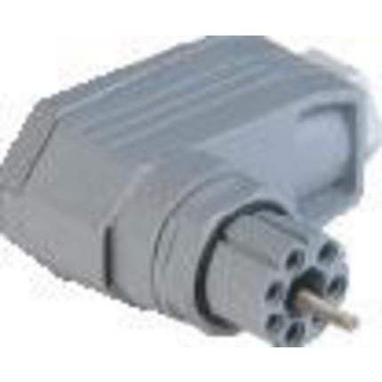 Hirschmann 931553106 | N6R FF R Winkel-Leitungsdose 6pol.+PE