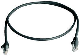 Telegärtner 100008179 | Patchkabel U/UTP Cat.5 0,5 m MP8 schwarz