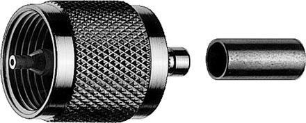 Telegärtner 100024327 | UHF-Kabelstecker Crimp G37 (2.7/7.25), G55 (2.7/7.25 FLEX) crimp/crimp