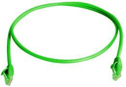 Telegärtner 100008049 | Patchkabel U/UTP Cat.6, 0,5 m grün RAL 6024, LSZH