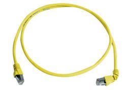 Telegärtner 100008019 | Patchkabel Cat.6A(IEC) MP8 FS 500 LSZH-1,0 m, 1x90° Tülle, gelb