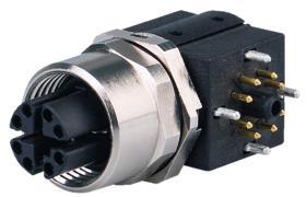 Telegärtner 100007556 | STX M12x1 BS X-cod. Cat. 6A(IEC) 90°, BS8X090-0-4THR085BM000