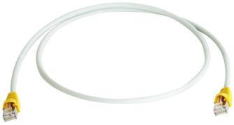 Telegärtner 100008987 | Patchkabel S-FTP Cat.6A(IEC) , 10,0 m Tülle gelb, LSZH grau, Cross-Over