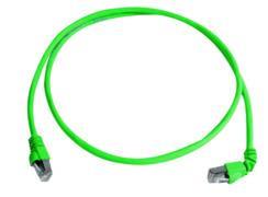 Telegärtner 100008671 | Patchkabel Cat.6A(IEC) MP8 FS 500 LSZH-5,0 m, 1x90° Tülle, grün