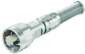 Telegärtner 100007456 | STX V1 RJ45-Steckerset AWG24-27 Cat.6A(IEC) Metall m. Knickschutz