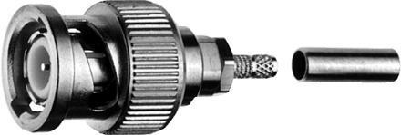 Telegärtner 100023347 | BNC-Kabelstecker Crimp G8 (RD-316) crimp/crimp Professional