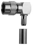 Telegärtner 100024355 | Mini-UHF Kabelwinkelstecker Crimp G1 (RG-58C/U) löt/crimp