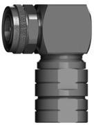 Telegärtner 100025237 | 4.3-10 Kabelwinkelstecker, Push Pull Type, klemm/klemm, G23 (1/2" Flex), SIMFix Pro