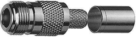 Telegärtner 100024006 | N-Kabelbuchse Crimp G5 (RG-223/U) crimp/crimp