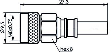 Telegärtner 100033477 | 1.5-3.5 Kabelstecker Screw G7 (RG-316/U)