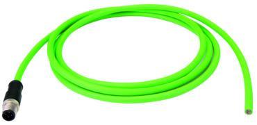 Telegärtner 100017428 | STX M12x1 VL D-kod. Cat.5, CP02FC00BSFUTP2207C5-1PUR-A0500