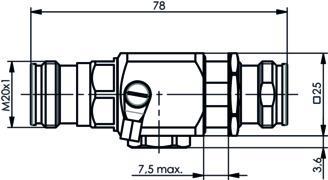 Telegärtner 100025374 | 4.3-10 Überspannungsableiter Bu-Bu mit Gasentladungsableiter 150 V, Einbautyp