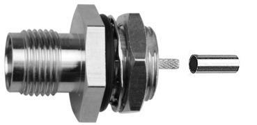 Telegärtner 100023776 | TNC-Kabeleinbaubuchse Crimp G3 (RG-178B/U) crimp/crimp, Einbau von vorne, IP67