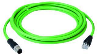 Telegärtner 100017277 | STX M12x1-RJ45 VL D-kod. Cat.5, CP02CP04BSFUTP2207C5-1PUR-A0050