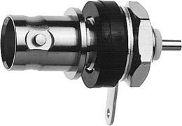 Telegärtner 100023442 | BNC-Einbaubuchse, isoliert mit Isolierscheiben grün