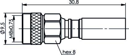 Telegärtner 100033528 | 1.5-3.5 Kabelstecker Push-Pull G1 (RG-58C/U)