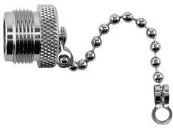 Telegärtner 100021257 | N und UHF-Abdeckkappe mit Kette für Stecker, IP54