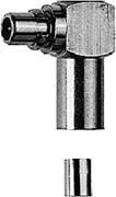 Telegärtner 100025091 | MMCX-Kabelwinkelstecker Lt/Cr 50 Ohm G3 (RG-178)
