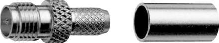 Telegärtner 100024762 | R-SMA-Kabelbuchse G7 (RG-316/U) löt/crimp
