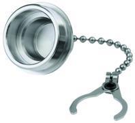 Telegärtner 100022746 | TOC Steckerschutzkappe IP68, Messing vernickelt, mit Kette