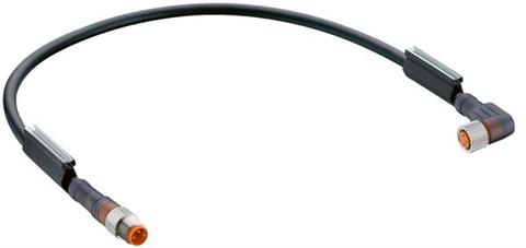 Lumberg Automation 6059 | RSMV 3-RKMWV/LED A 3-224/0,43 M Verbindungskabel M8 - M8